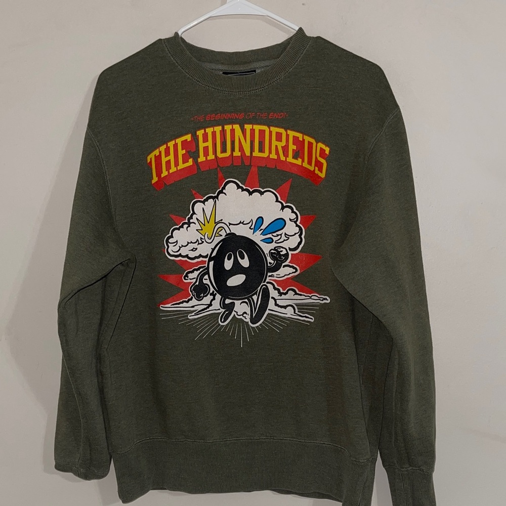 The Hundreds Men's Green Sweatshirt large
